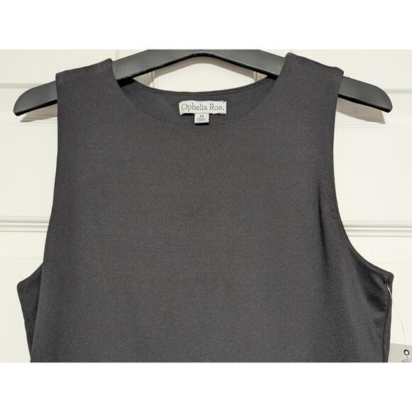 Ophelia Roe Knit Tank Top Womens Medium Black Sleeveless Stretch Casual Shirt, M - Picture 8 of 10